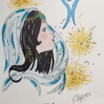 Mujer muy bella contemplando la luz y el logo de Equilibrium Psicologos